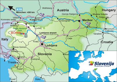 Zemljevid Slovenje